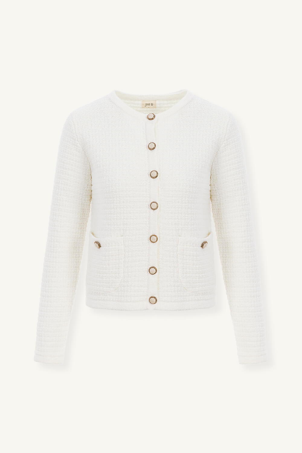 front 立體織紋棉質針織衫